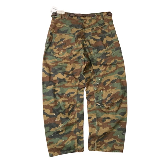 NWT Free People We The Free Moxie Camo Pants Jeans - Picture 5 of 6